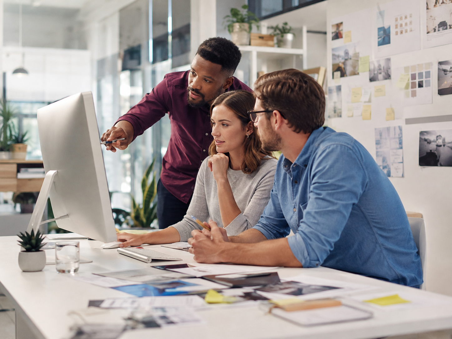 Creative office collaboration